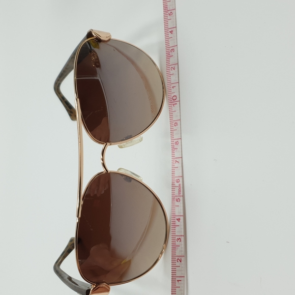 ⬇️$40⬇️Forielli Brown Lens Gold tone Metal Aviator Sunglasses Rome - Picture 12 of 16